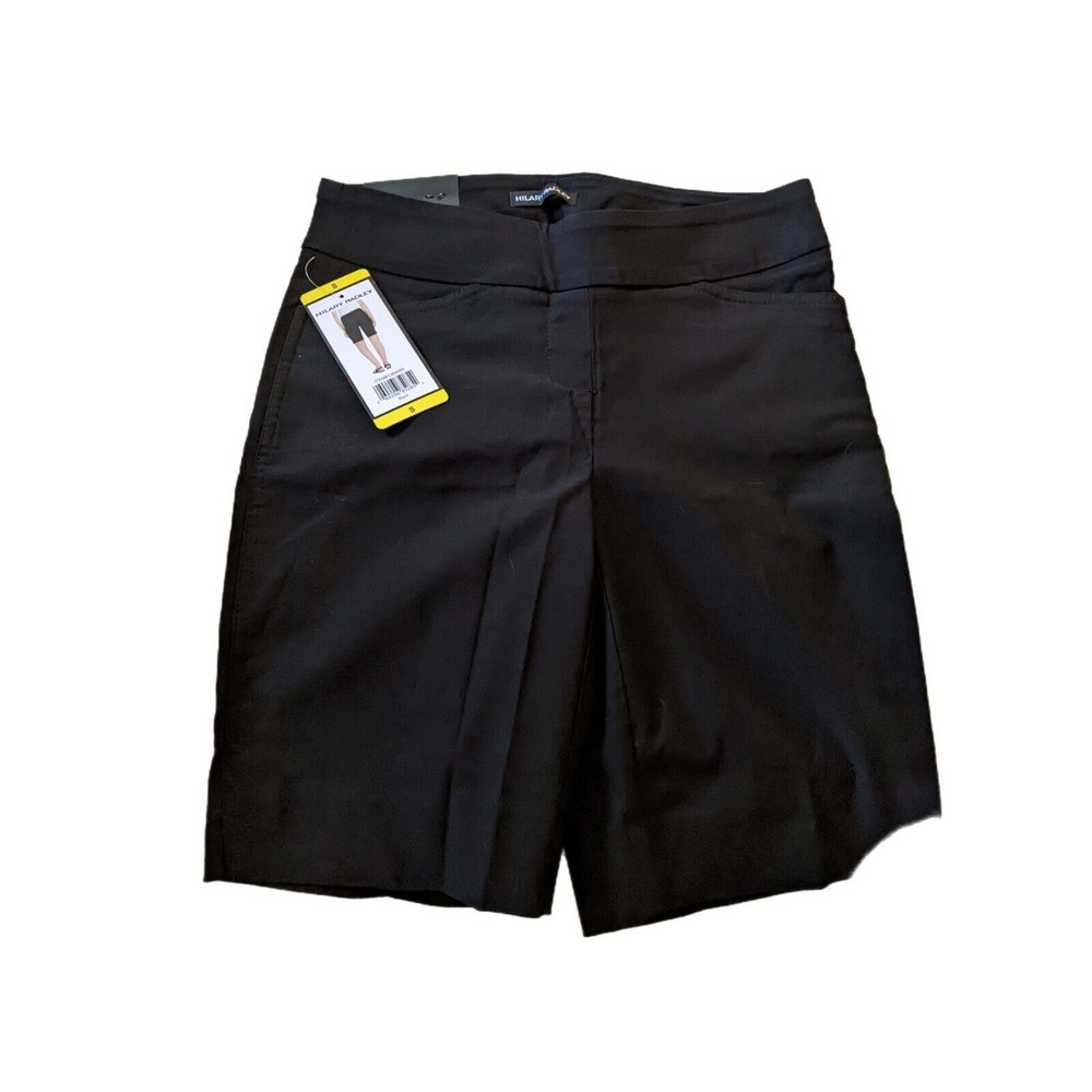Hilary Radley Women's Bermuda Shorts Sz S Comfort Fit Pullon Black With …